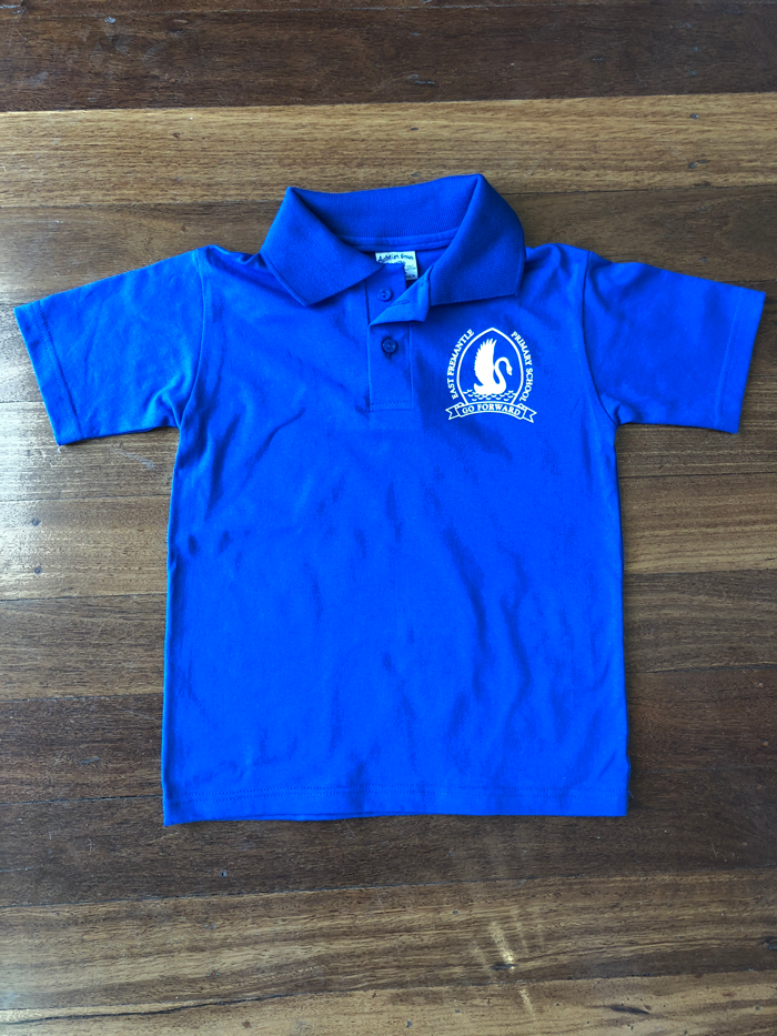 Blue Polo Shirt (Small Fit: size up)